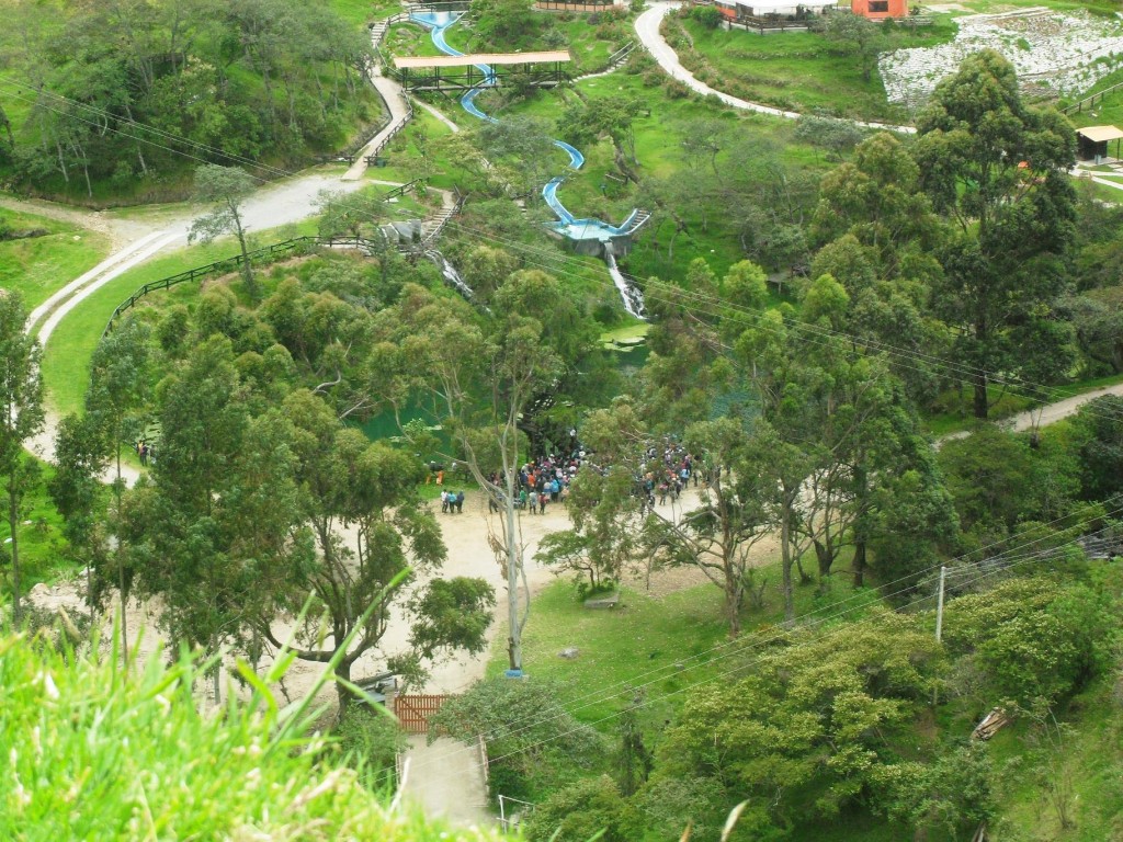 Vista de la entrada a Aguatibia.