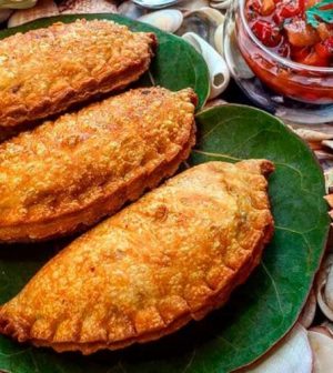 Empanadas de cangrejo, plato típico del Archipiélago de San Andrés.